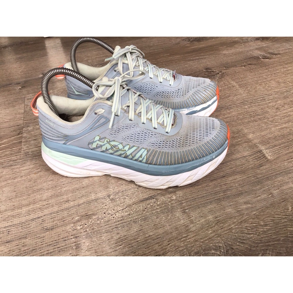 HOKA Bondi 7 'Lunar Rock Black Iris' Women's Size 8 1110519LRBI Shoes
